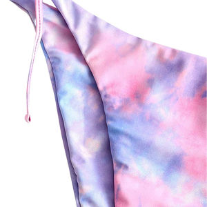 Nuevo Bikini de Lujo Personalizado de Diseñador, Traje de Baño de Dos Piezas de Color Sólido, Conjunto de Bikini Sexy para Chicas con Escote Pronunciado - Product Image 4