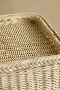 Soporte de Mimbre Estético para Plantas con Maceta Tejida, Porta Flores de Mimbre Natural, Decoración de Acento Alto para Interiores del Hogar - Product Image 3