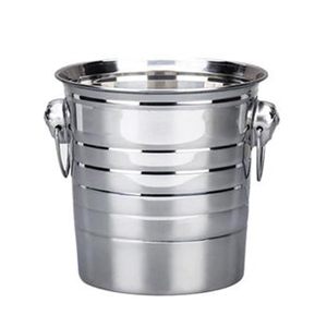 Bulk Stainless Steel Beer Ice Bucket Party Ice <b>Container</b> Double Wall Insulated <b>Wine</b> Champagne Cooler Bar Accessories with Handle - Product Image 2