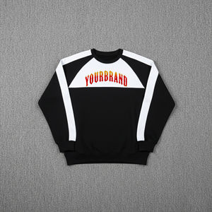 Sudaderas de cuello redondo para hombre, 100% algodón, de invierno, teñidas en color liso, de alta calidad, gruesas, personalizadas, al por mayor, estilo streetwear. - Product Image 6