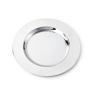 Assiette de présentation élégante en acier inoxydable moderne pour hôtels, mariages, événements, décoration de table, service et utilisation sur table de fête - Product Image 5