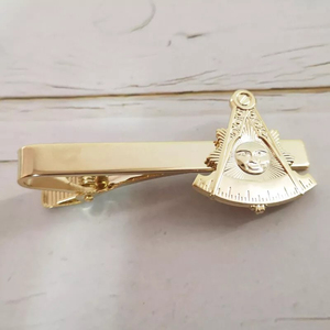 Superbes pinces à cravate maçonniques personnalisées, série logo franc-maçon, pinces à cravate maçonniques en soie tissée pour hommes, fabricant de pinces à cravate maçonniques - Product Image 4