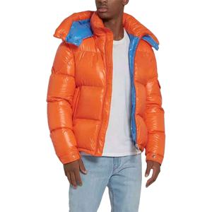 Dernière collection : Doudoune matelassée brillante pour homme, style décontracté, avec capuche, à manches longues, pour l'extérieur et l'hiver - Fournisseur en gros - Product Image 5
