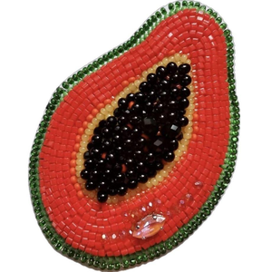 Parche Bordado de Algodón Hecho a Mano con Apliques Naranjas para Chaquetas, Parches Bordados con Cuentas y Diseños Tribales - Product Image 5