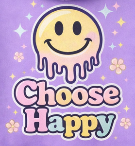 เสื้อฮู้ดสีม่วงอ่อน – ลายกราฟิก 'Dripping Smile' – เสื้อสเวตเชิ้ตแบบสวมใส่สบายสำหรับทุกเพศทุกวัย เพิ่มความสบายและมีสไตล์ในแบบลำลอง - Product Image 2