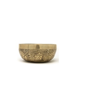 Bol chantant décoratif en laiton poli, idéal pour table d'autel, espace de méditation, vie consciente, cadeau unique - Product Image 1