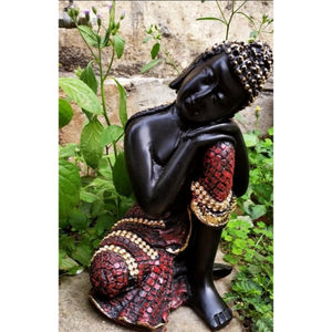 Idole de Bouddha en repos, design Art Déco, pour Diwali et occasions de commémoration - Product Image 3