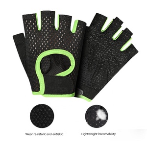 Gants de conduite en maille respirante, gants d'été à demi-doigts, protection des paumes, gants unisexes, gants à fermeture auto-agrippante - Product Image 3