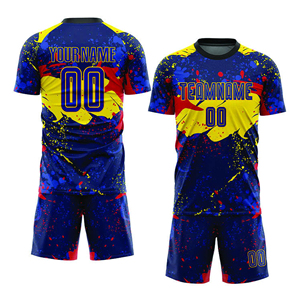 Conjunto de Uniforme de Fútbol Vintage de Alta Calidad para Adultos, Personalizado, de Manga Corta, Transpirable, de Secado Rápido - Product Image 4