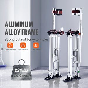 Regolabile 24 ''-40'' argento alluminio muro a secco trampoli macchine da costruzione parti per la verniciatura - Product Image 4