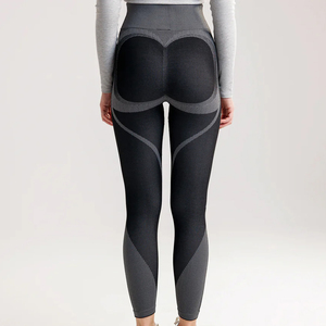 Custom Logo Printed High Waist Four-Way Stretch Breathable Workout Gym Active Wear Sports Yoga Pants Women Leggings Wear - Product Image 5