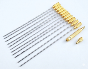 High Quality Lipo <b>Thread</b> Fitting Set of 11 With Handle & Luer <b>Lock</b> Adapter Suction Stainless Steel - Product Image 6