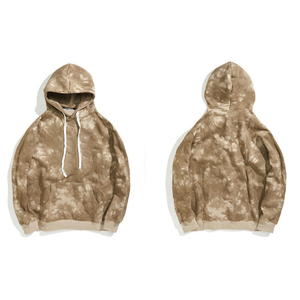 Sweat-shirt à capuche tie-dye pour femme, manches longues, tricoté, respirant, 100 % coton, avec poche avant et logo, style décontracté, idéal pour l'automne - Product Image 6