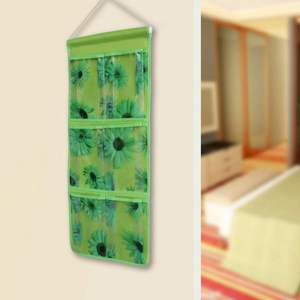 Organiseurs muraux en forme de tournesols, paniers suspendus verts (10*23) - Product Image 3