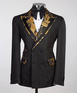 Alta calidad sólido Slim Fit gran tamaño chaqueta juvenil sólido elegante caballero traje de negocios hombres trajes traje de boda - Product Image 1