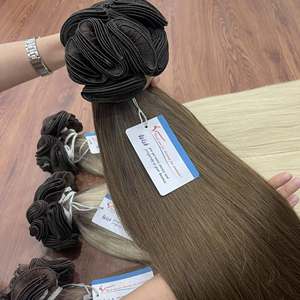 Extensiones de Cabello Humano Vietnamita 100% Naturales, Tejidas a Mano, Color Personalizado, Virgen, Súper Sedoso, Alta Calidad, Black Friday 2025 - Product Image 5