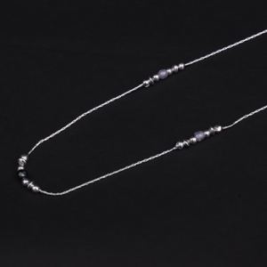 Collier chaîne en argent fin de qualité supérieure avec placage rhodium, bijou unisexe classique et élégant pour la mode quotidienne, les fêtes et les cadeaux - Product Image 2