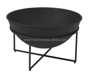 Fosas de fuego para jardín Brasero de acero al aire libre para calentador de jardín Camping Cesta de fuego portátil Chimenea Tazón para quemar - Product Image 1