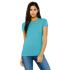 T-shirt en coton et élasthanne pour femme, coupe ajustée, extensible, de haute qualité, vente en gros, modèle basique 2026 - Product Image 1