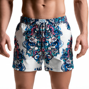 Shorts de sport pour femmes, shorts d'entraînement 100% polyester, taille élastique, shorts d'été pour la rue, vêtements de fitness pour femmes - Product Image 5