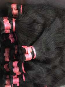 Nouvellement Arrivée Machine Trame Humain Cheveux Bruts En Vrac Bundles avec Emballage De Taille Personnalisée À Vendre Par Les Exportateurs Indiens - Product Image 2