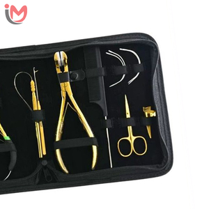Wholesale Best Quality Half Gold Hair Extension <b>Pliers</b> <b>Set</b> Hot Selling Hair Extension Tool OEM Services - Product Image 5