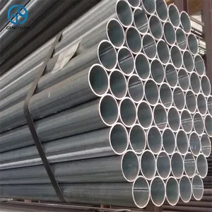 Steel Iron Pipe 10 Ft Round Galvanized Solid Emt Pipe Oil Pipeline Gb Erw Plumbing Hot Dipped Galvanized Steel Pipes 0.5 - 80 Mm