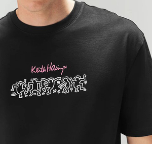 เสื้อยืดคอกลม พิมพ์ลายตามสั่ง เสื้อผ้าผู้ชาย ไซส์ใหญ่ เสื้อทรงหลวม เสื้อยืดพิมพ์ลายผู้ชาย ขายส่ง สีซีดอ่อน ผ้าฝ้าย 100% - Product Image 2
