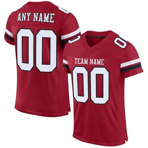 Wholsale Direct Industry Best Selling Custom Black White-<b>Silver</b> <b>Mesh</b> Authentic Football Jersey - Product Image 2