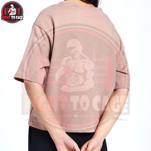 T-shirt ample et court en coton pour femme, coupe décontractée, anti-plis, épaules tombantes, en tissu respirant, idéal pour l'été, écologique et ample - Product Image 5