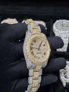 Reloj de Lujo Mecánico de Edición Limitada Hip Hop 2026 con Moissanita Analógica y Diamantes Tallados en Hielo, Correa de 16mm - Product Image 3