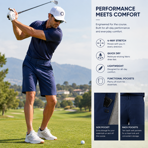Men's <b>Golf</b> <b>Shorts</b> <b>Stretch</b> Performance <b>Golf</b> <b>Shorts</b> Quick Dry Lightweight <b>Golf</b> Wear Custom Logo Athletic <b>Shorts</b> Custom <b>Golf</b> <b>Shorts</b> - Product Image 5