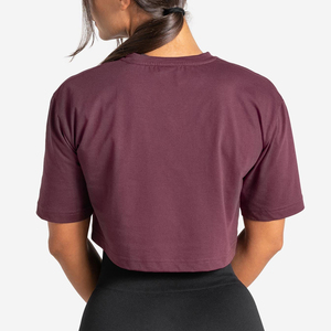 Camiseta Corta Oversize para Mujer, Ecológica, 100% Algodón, Corte Holgado, Hombros Caídos, Mangas Cortas, Secado Rápido, Transpirable - Product Image 6