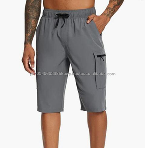 ZN-Boys mode randonnée Shorts sous le genou longueur léger séchage rapide entraînement Gym poche Cargo Shorts hommes demi pantalon - Product Image 1