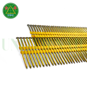 Clous de charpente en acier de haute qualité à revêtement jaune 21 degrés, type à tige lisse/anneau/vis avec tête plate, fabriqués au Vietnam - Product Image 5