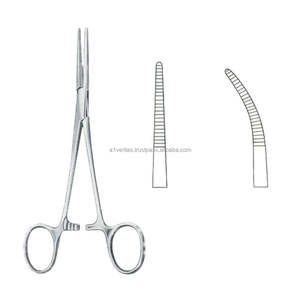 Pinces à artères droites et courbées A-1 VERITAS Kellye-Rankin 16 cm en acier inoxydable |   Kit d'instruments médicaux - Product Image 1