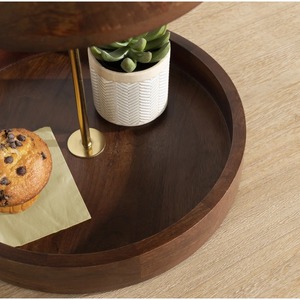 Plateau en bois massif naturel, plateau de service rustique pour table basse et décoration intérieure au meilleur prix - Product Image 3