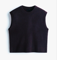 Gilet en tricot sans manches pour homme, taille plus, col rond, en spandex/coton, couleur unie, haute qualité, respirant, vêtements décontractés d'automne