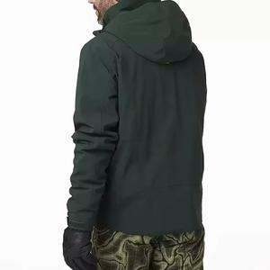 Chaqueta con Capucha Verde Oscuro para Hombre, Hecha en Pakistán, de Alta Calidad, con Cremallera de Neón, Ropa Deportiva para Exteriores, Logotipo Personalizado OEM, Ropa para Senderismo y Esquí - Product Image 6