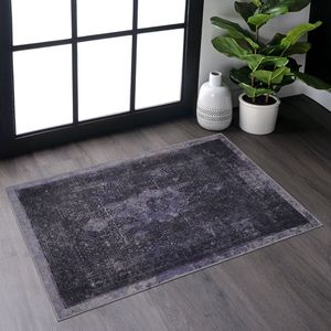 Tapis de sol MAVAL Anthracite 2 x 3, ensemble de tapis lavables Anthracite - Product Image 1