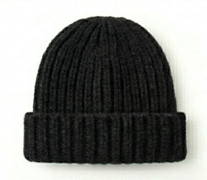 Gorro Unisex de Punto Acanalado, Color Sólido, Cálido para Invierno, Casual, Talla Adulto 56-58CM, 100% Acrílico, Tejido a Máquina - Product Image 1