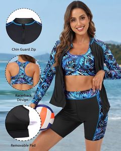 Venta al por mayor de camisetas deportivas sin mangas personalizadas para mujer, de tela elástica de compresión, para surf, natación, deportes acuáticos, pesca y gimnasio. - Product Image 4