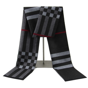 <b>Men's</b> Solid Color Long <b>Neck</b> <b>Warmer</b> Winter Keep Warm Eco-Friendly Custom Logo Scarf 100% Polyester Plain Dyed Style - Product Image 3