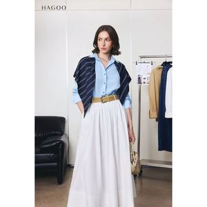 Camisa de Manga Larga Tejida para Mujer A929, Estilo Clásico con Botones, Transpirable e Informal - Product Image 1