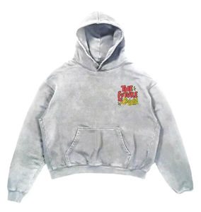 Sudadera con Capucha Personalizada con Logotipo, Lavada al Ácido, para Hombre, Sudadera de Alta Calidad, Lavada con Tinte, Talla Grande, Unisex - Product Image 1