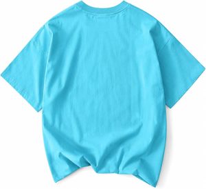 Short décontracté pour femme, coupe oversize, col rond, manches courtes, 100 % coton tricoté, couleur unie, été, facile d'entretien, moderne et anti-humidité - Product Image 1