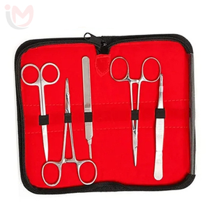 Kit de Instrumentos de Sutura para Estudiantes de Medicina Veterinaria, Acero Inoxidable, Fuente de Alimentación Manual, Clase II, Kit Quirúrgico, 3 Años - Product Image 1