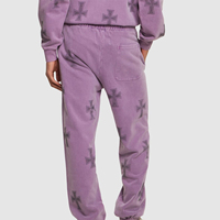 Ensemble de survêtement décontracté pour homme grande taille, à capuche et cordon de serrage, motif flamme en strass, sweat-shirt et pantalon de survêtement longs