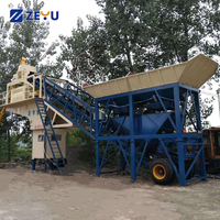 Centrale à béton mobile compacte YHZS90 pour projets de construction 90m3/h Système de contrôle automatique PLC Transport facile