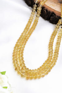 ลูกบอลควอตซ์น้ำผึ้งธรรมชาติทรงเหลี่ยมขนาด 18 นิ้ว สำหรับทำเครื่องประดับอัญมณีชั้นดี สร้อยคอ - Product Image 5